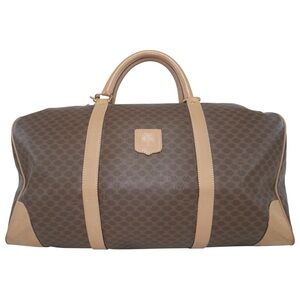 Vintage Celine Macadam pattern Boston travel bag